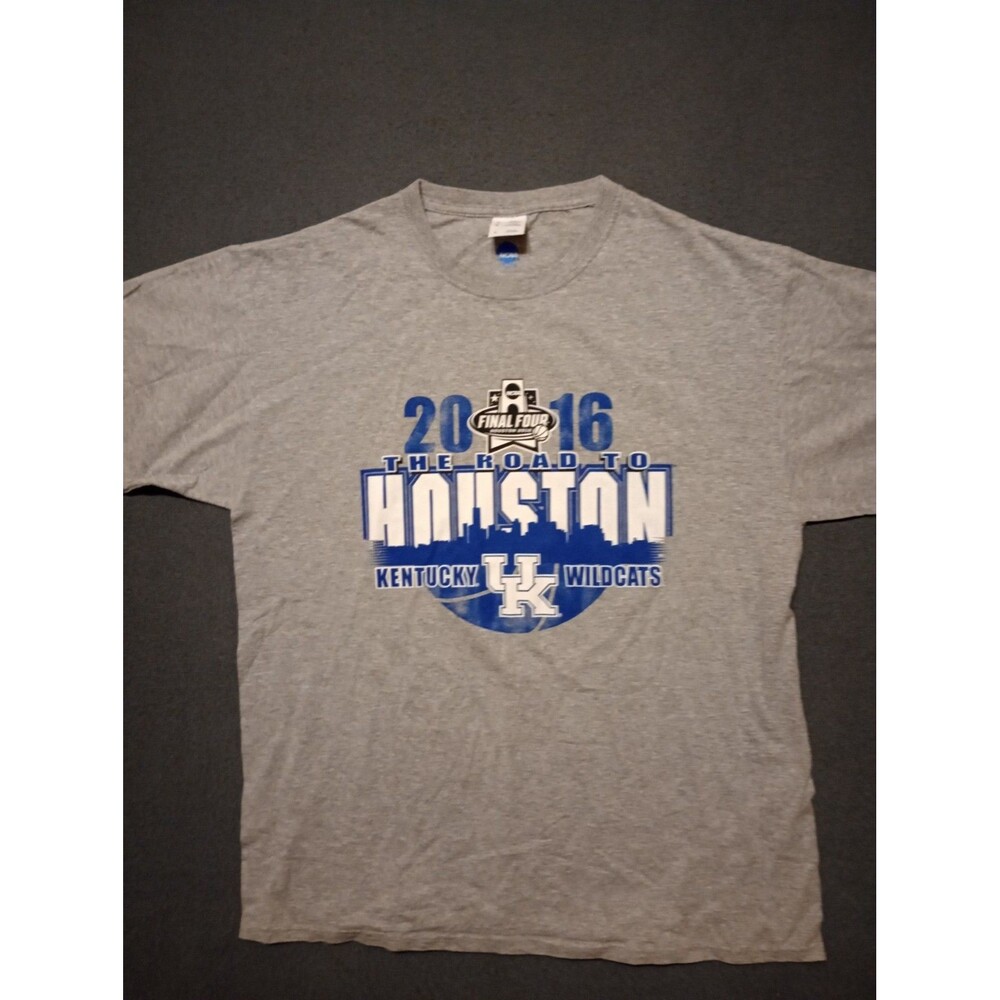 UK 2016 NCAA Men's Basketball Final Four T Shirt Size Lg The Road To Houston